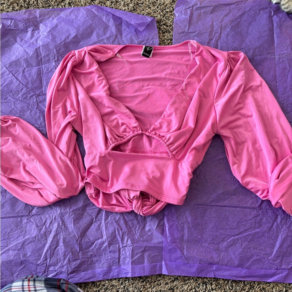 Windsor Fuchsia Long Sleeve Top